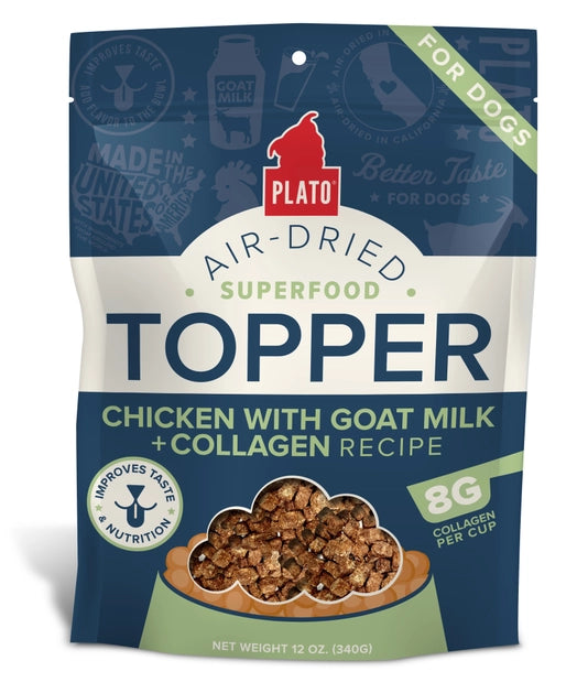 Plato Air-Dried Superfood & Collagen Dog Food Topper 12oz