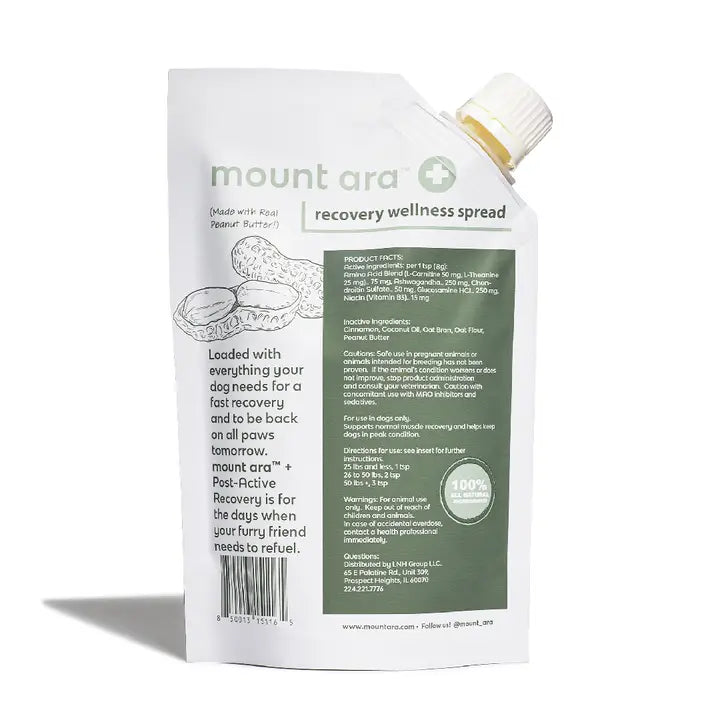 Mount Ara Healthy Peanut Butter For Dogs: Post-Active Recovery
