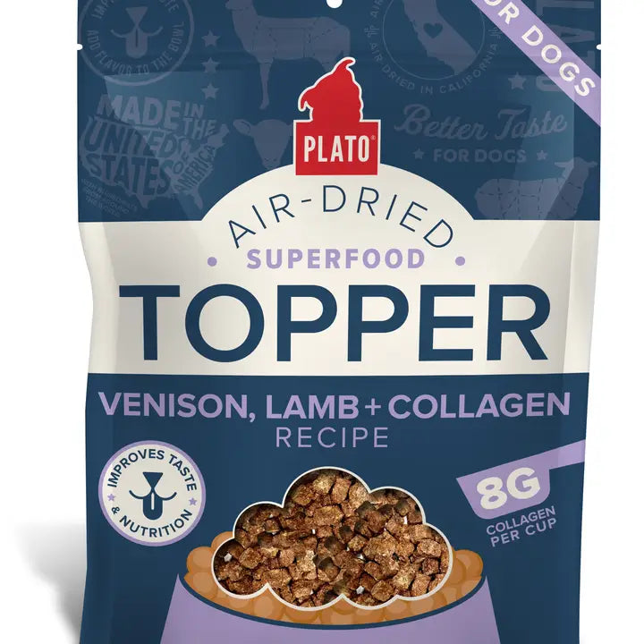 Plato Air-Dried Superfood & Collagen Dog Food Topper 12oz
