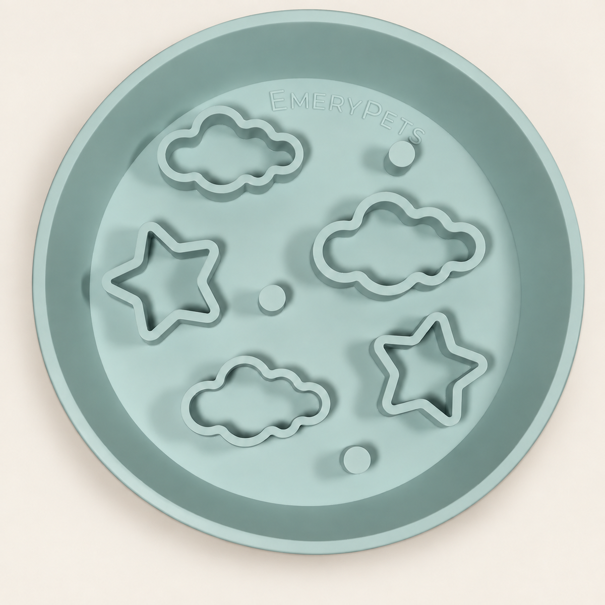 Pet Pawcuterie Board | Emery Pets Star + Cloud Slow Feeder Bowl