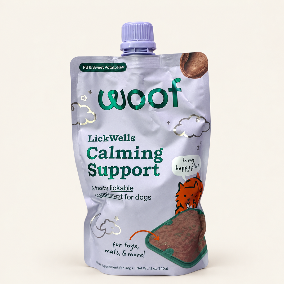 Woof Lickwells Spreadable Dog Treat / Calming Support
