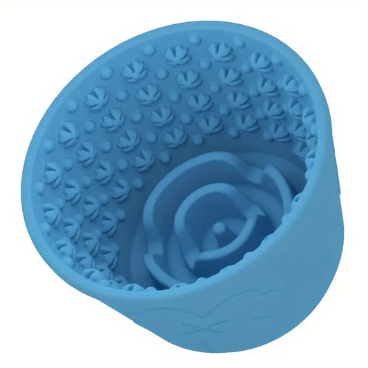 Dog Silicone Slow Feeder Lick Bowl