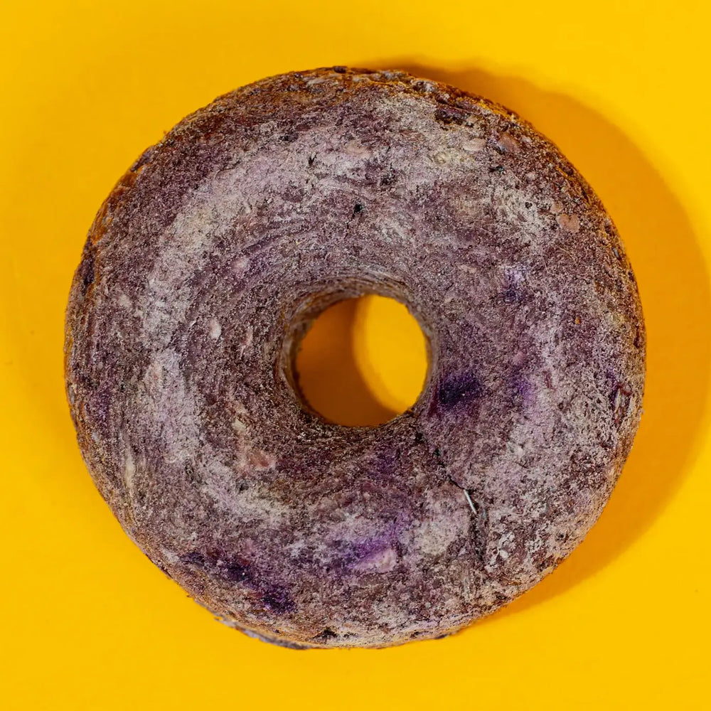 Pet Birthday | Golden Nibbles Venison & Purple Sweet Potato Freeze Dried Donut