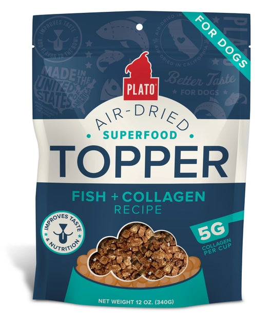 Plato Air-Dried Superfood & Collagen Dog Food Topper 12oz