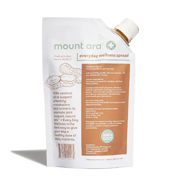 Mount Ara Healthy Peanut Butter For Dogs: Everyday Wellness