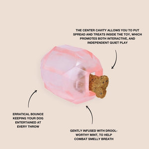 Merci Collective Gem-Shaped Enrichment Treat Holding Toy