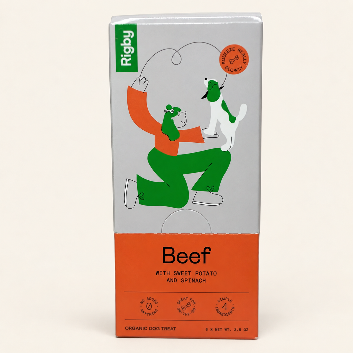 Rigby Organic Squeeze Pouch For Dogs - 6 Pack