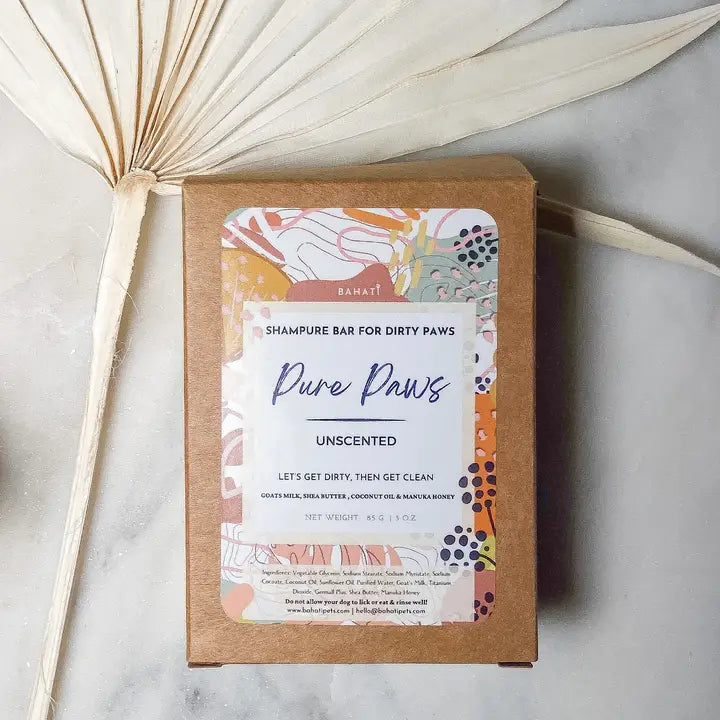 Bahati Pets Pure Paws Shea Butter, Honey, & Goats Milk Bar Soap For Dogs