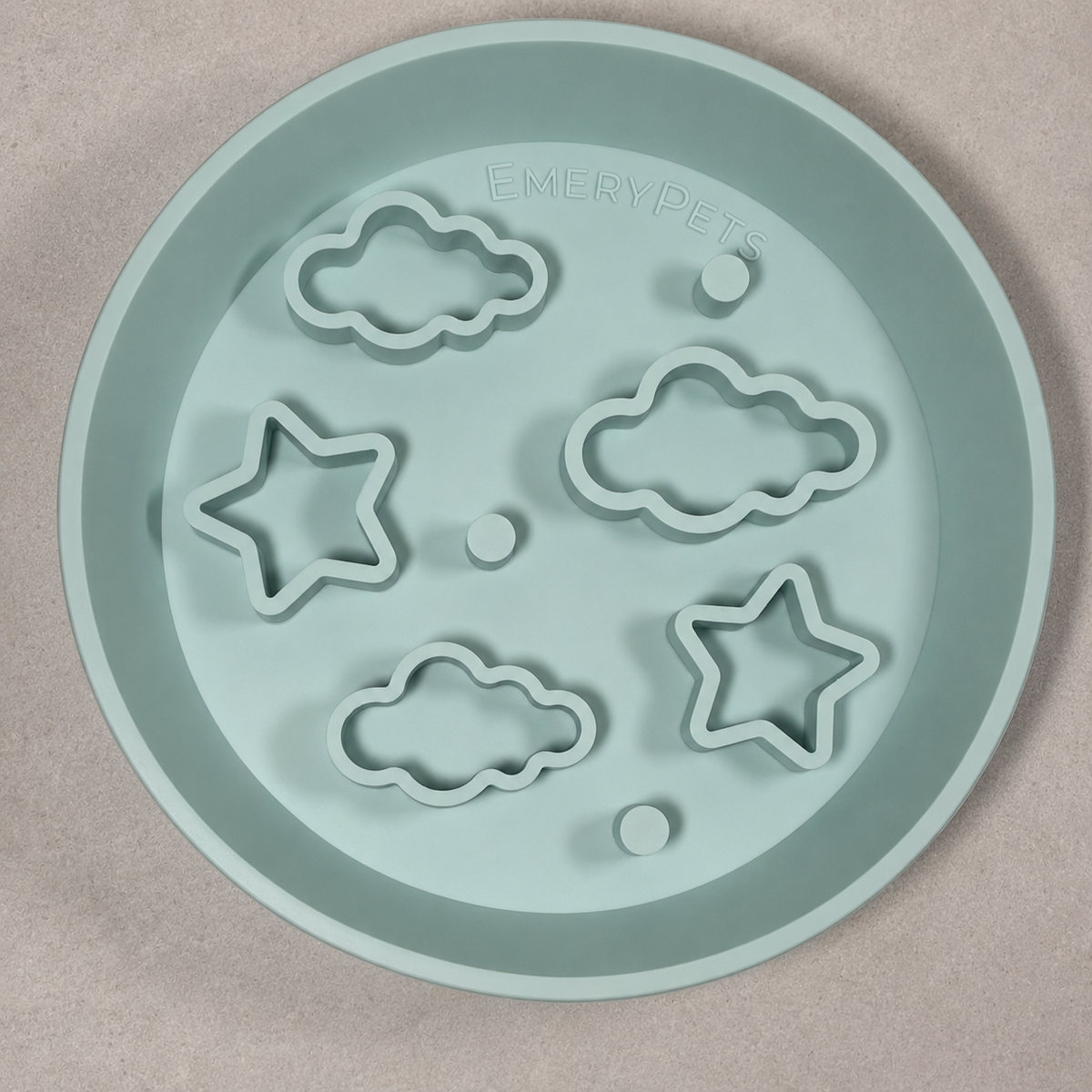 Pet Pawcuterie Board | Emery Pets Star + Cloud Slow Feeder Bowl