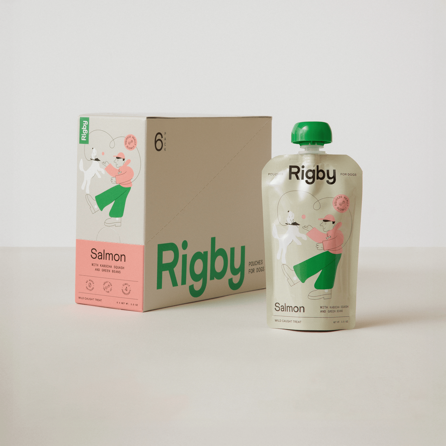 Rigby Organic Squeeze Pouch For Dogs - 6 Pack