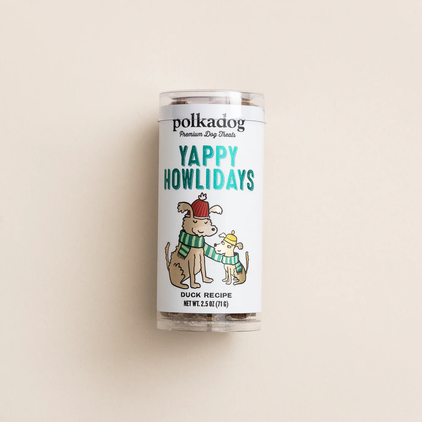 Holiday Mini Tube Soft Dog Treats / PolkaDog