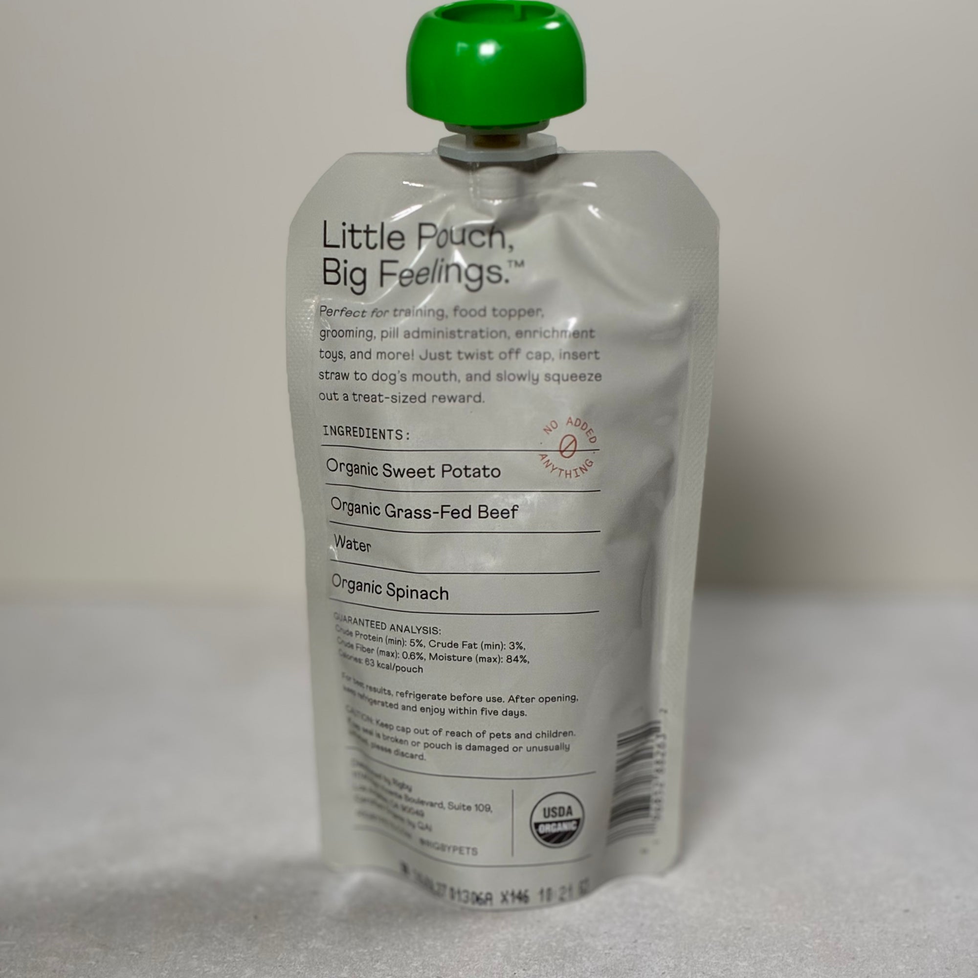 Rigby Organic Squeeze Pouch For Dogs - Single Pouch