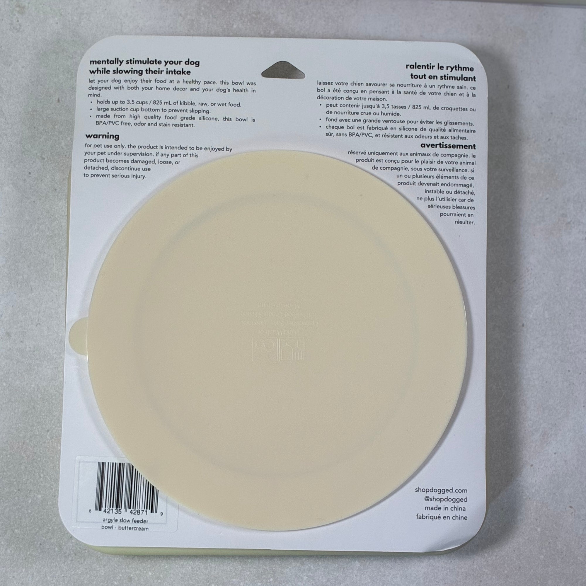 Pet Pawcuterie Board | dogged Argyle Slow Feeder Bowl