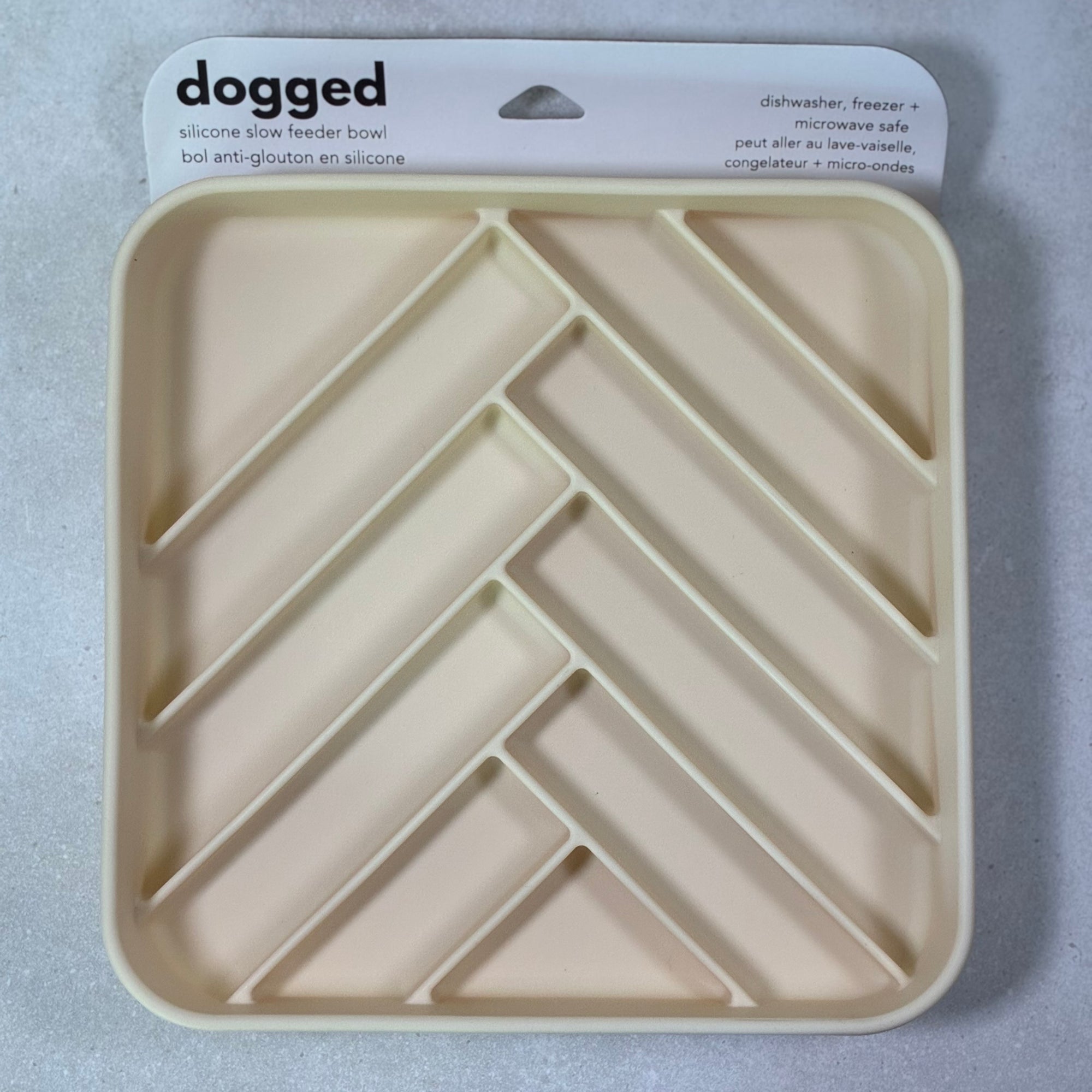 Pet Pawcuterie Board | dogged Chevron Slow Feeder Bowl