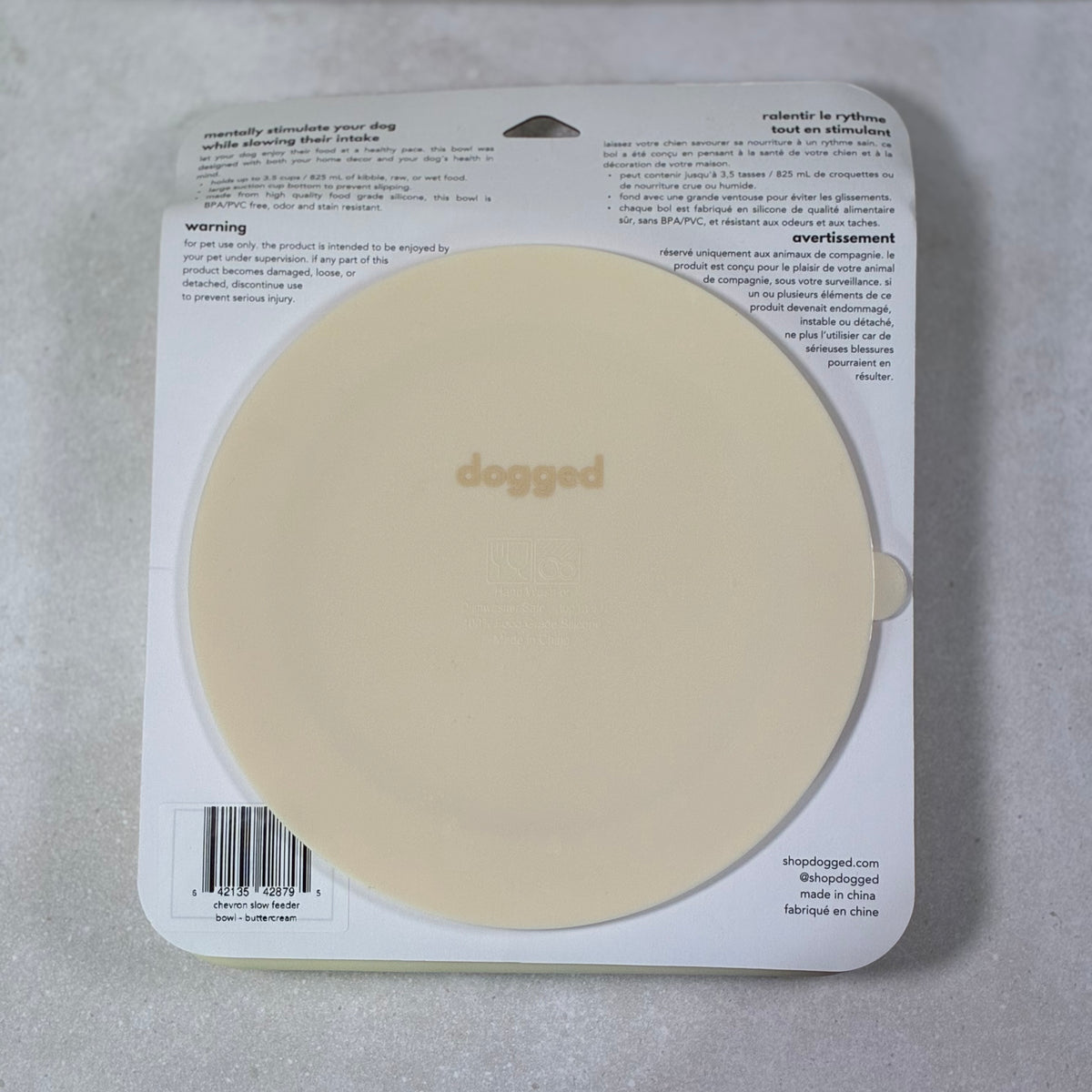 Pet Pawcuterie Board | dogged Chevron Slow Feeder Bowl