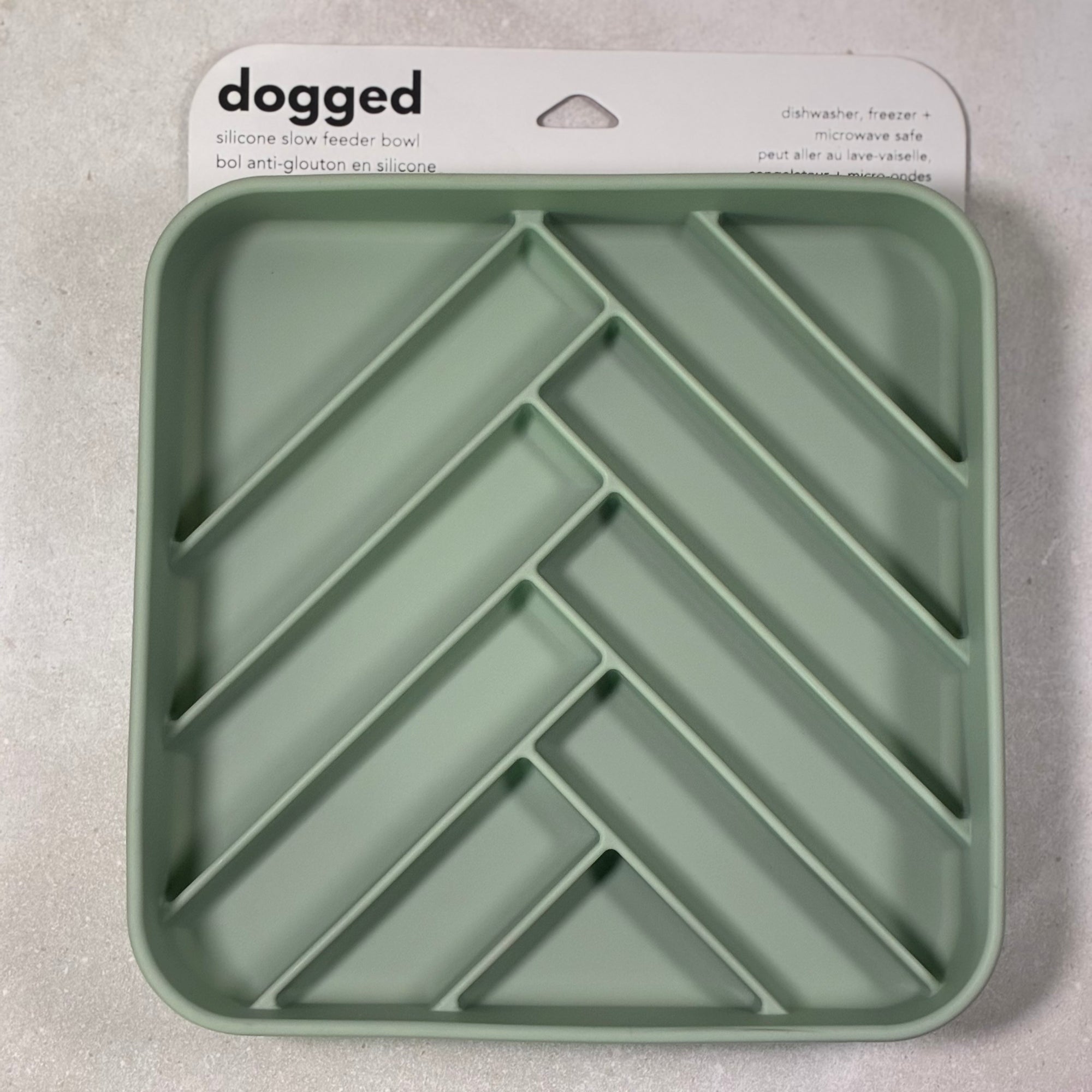 Pet Pawcuterie Board | dogged Chevron Slow Feeder Bowl