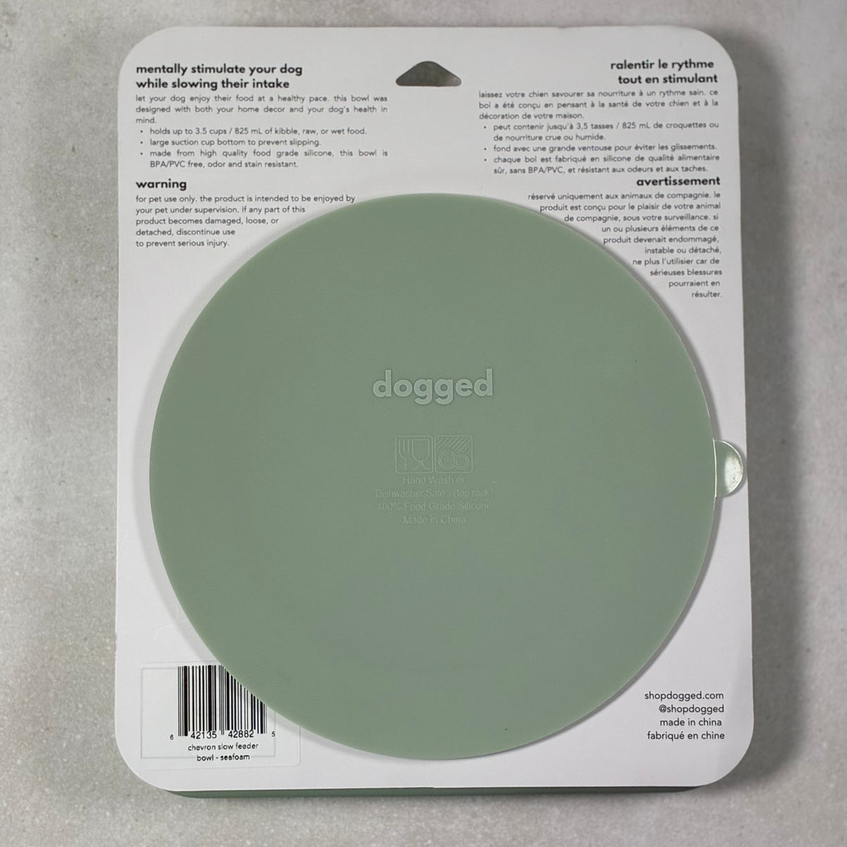 Pet Pawcuterie Board | dogged Chevron Slow Feeder Bowl