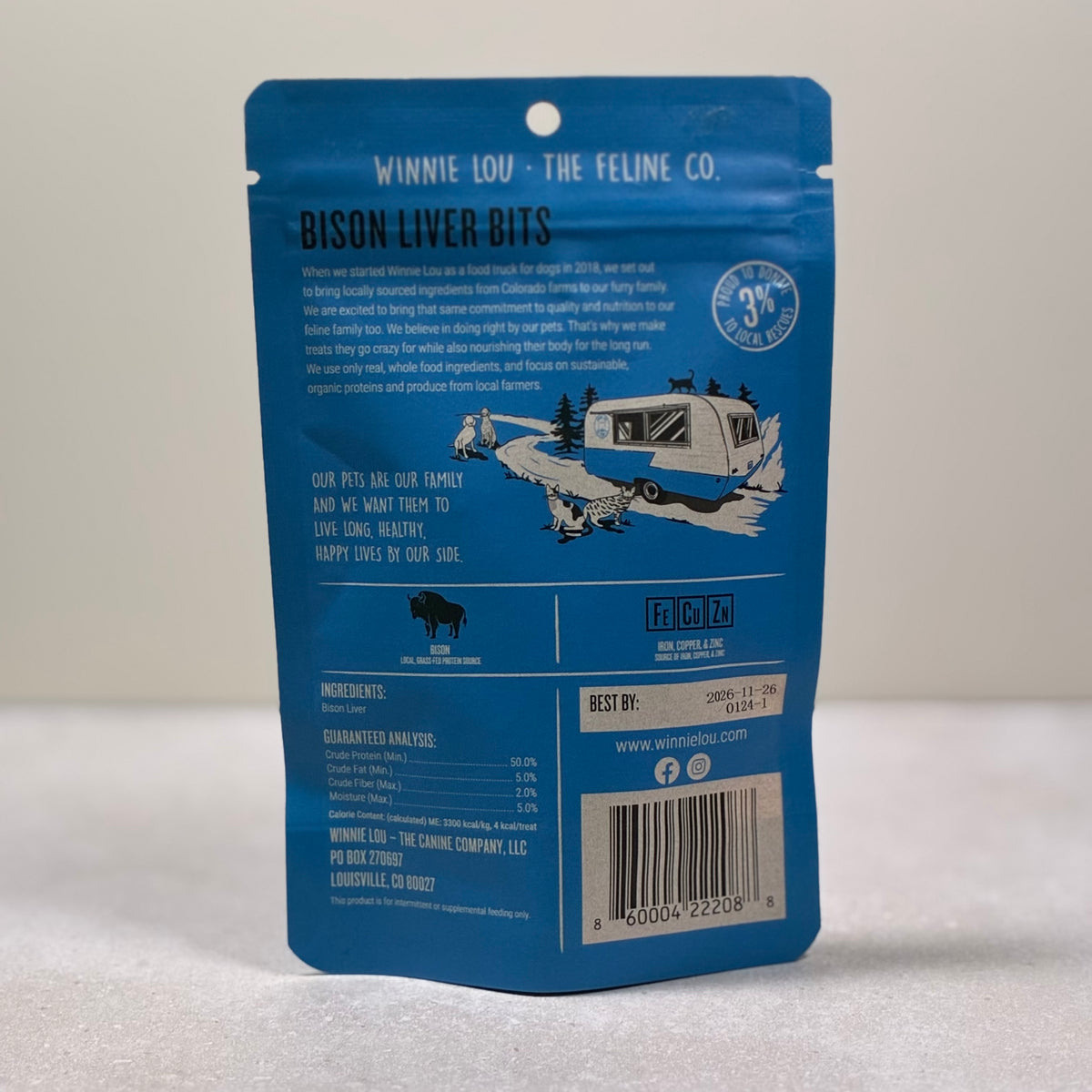 Winnie Lou Packaged Cat Treats 1oz