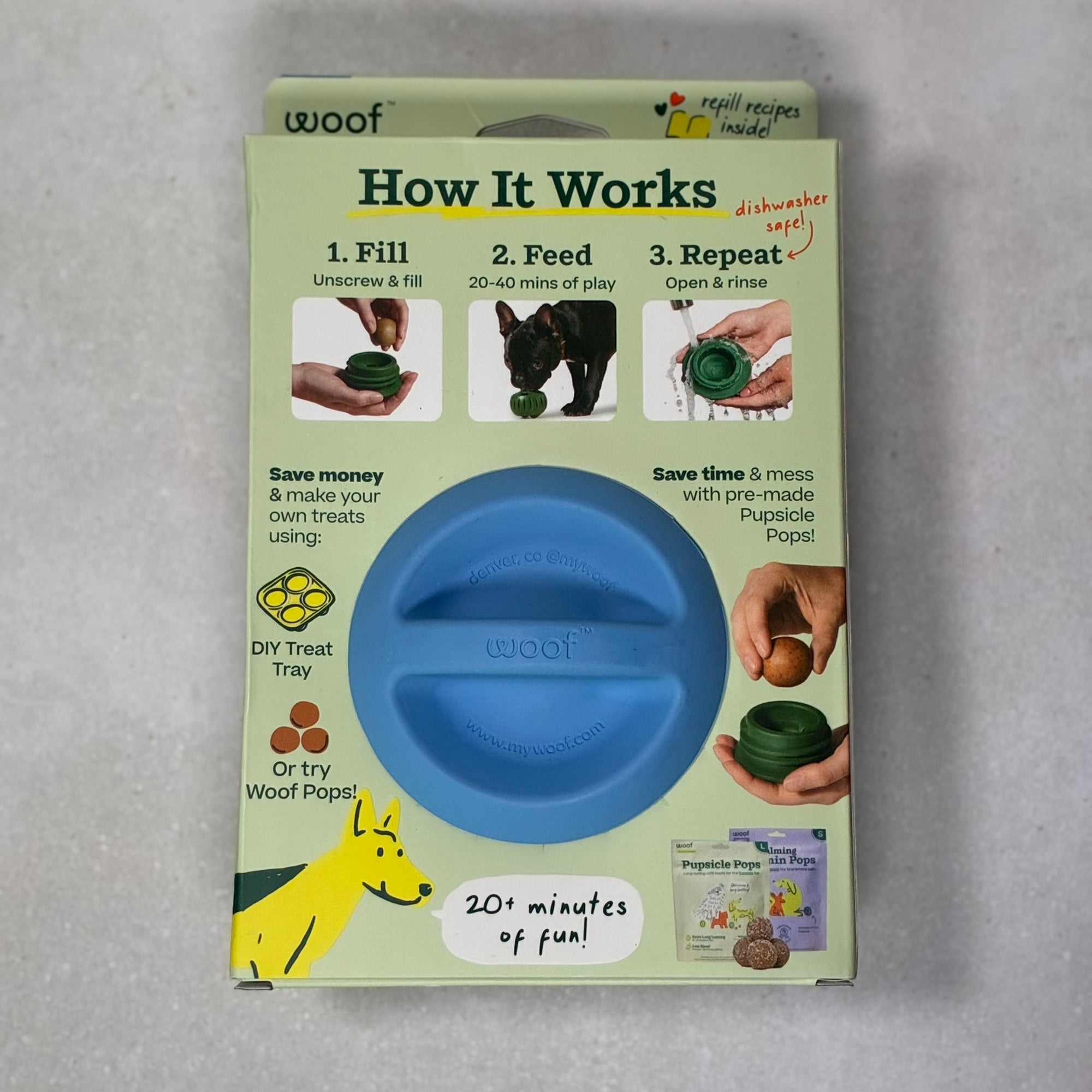Woof The Pupsicle Dog Enrichment Toy