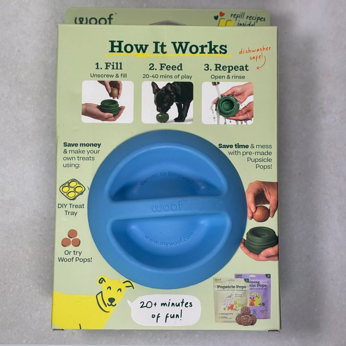 Woof The Pupsicle Dog Enrichment Toy