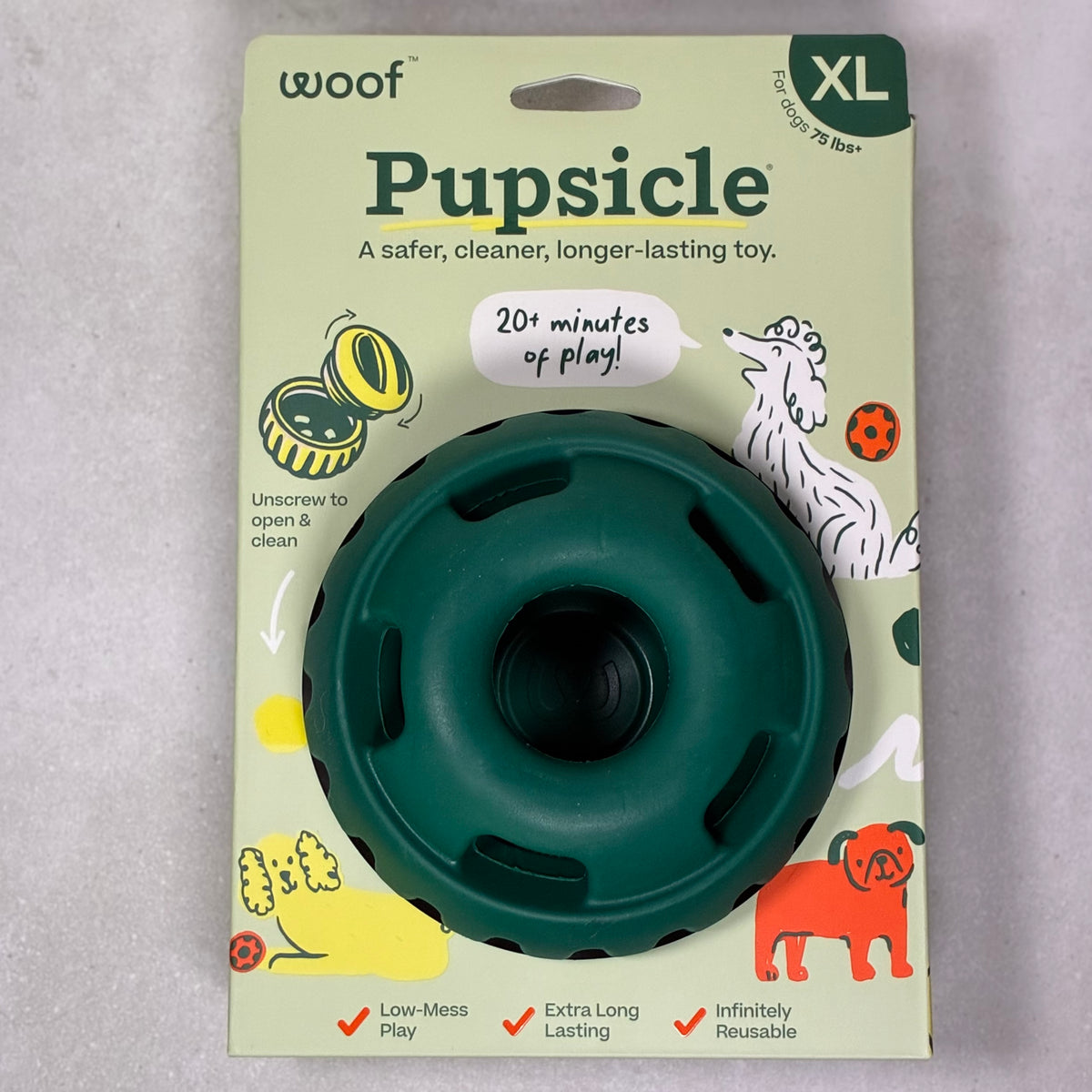 Woof The Pupsicle Dog Enrichment Toy