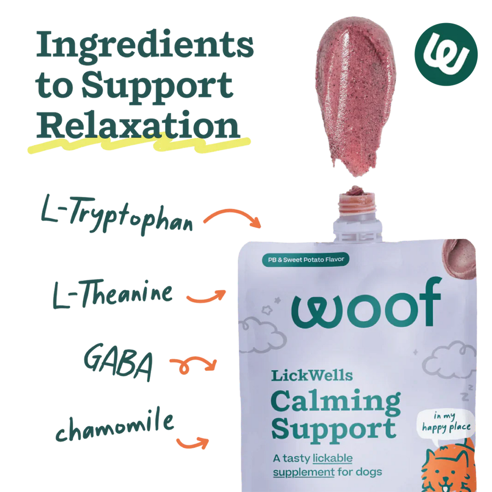 Woof Lickwells Spreadable Dog Treat / Calming Support