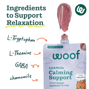 Woof Lickwells Spreadable Dog Treat / Calming Support