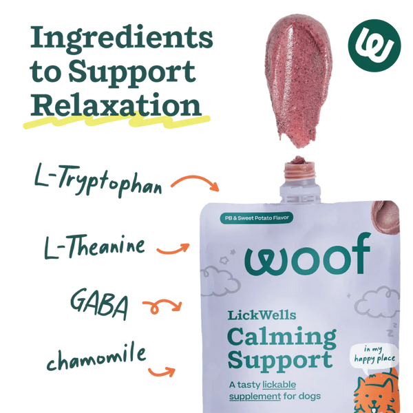 Woof Lickwells Spreadable Dog Treat / Calming Support