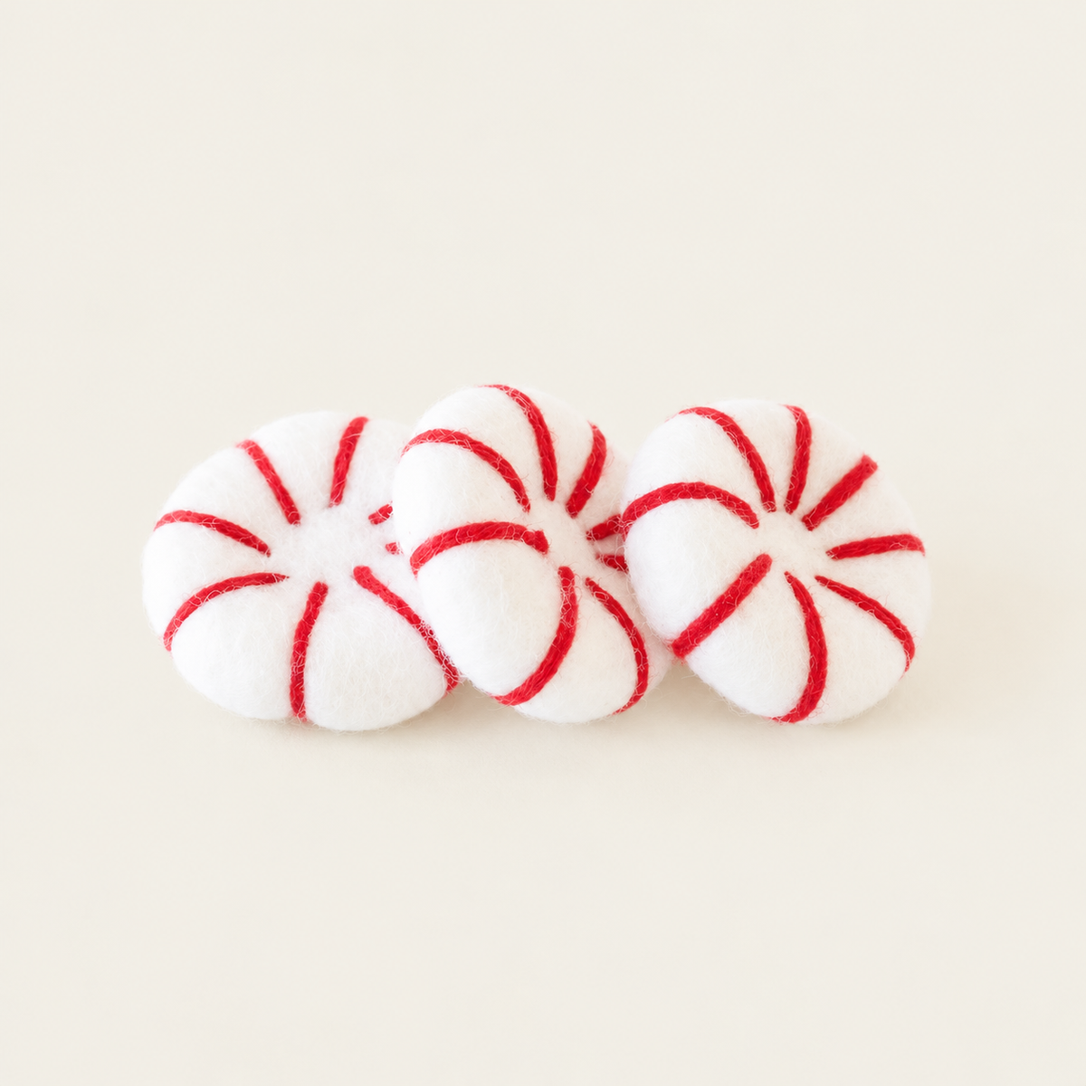 Peppermints Wool Cat Toy Set